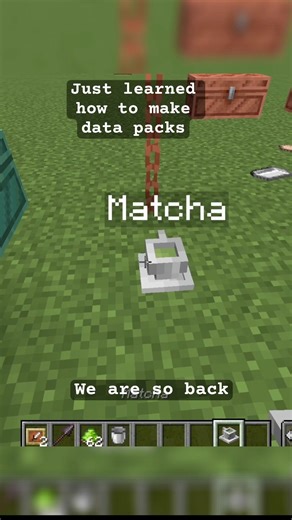 Making a recipe data pack to go along with my custom item resource pack ☕️✨ #minecraft #datapack