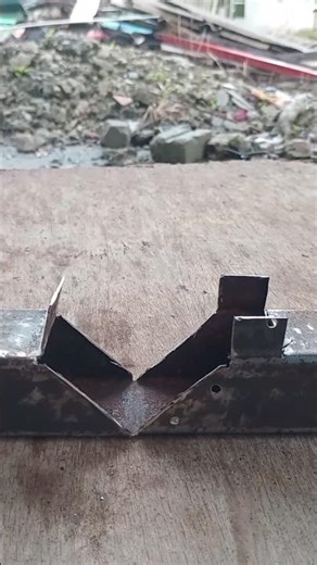 good idea cutt to make 90 degrees metal square joint without welding #welding #short #art