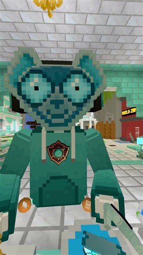 life of a blue lemur #animalblocks #minecraft #lifechanging