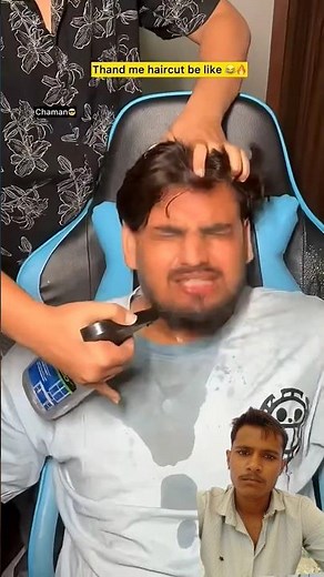 Thandi me haircut #comedy #funny #ytshorts