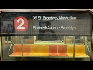 On board a 96 Street bound R62 2 train from Brooklyn College-Flatbush Avenue to 96 Street.