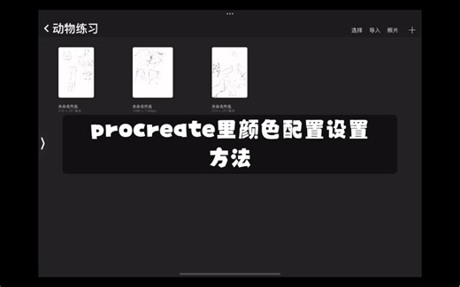 【procreate】颜色配置设置方法 RBG和CMYK