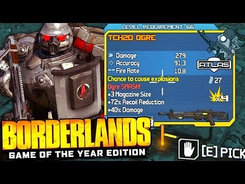 AJAX'S OGRE GUIDE! Borderlands Remastered Insanely Rare Legendary Weapon