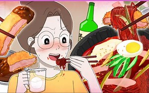 恋爱后一个人也要好好吃饭，炎热的天气来一碗火辣冷面真的超过瘾!搭配炸猪排套餐简直不要太爽啦！