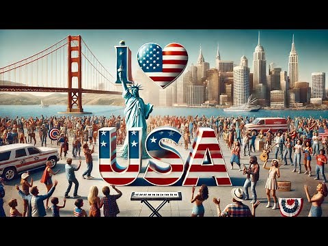 I Love The USA - Country Anthem [Lyric Video] - Eagle Wing (July 4th Anthem)
