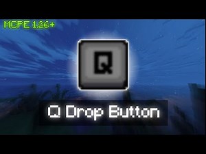 "Q Button Drop MCPE ⚡ Best Quick Drop Button Mod for Minecraft PE"