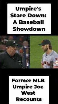 Umpire's Epic Stare Down: Baseball's Wildest Confrontation! #shorts