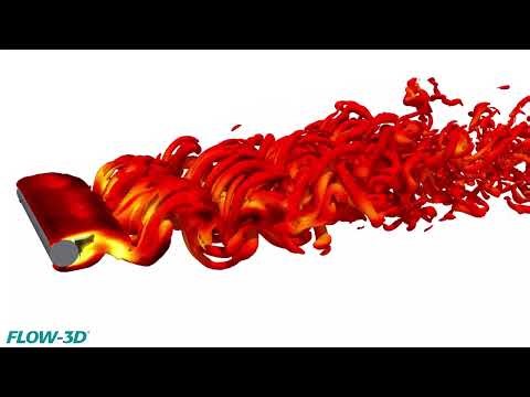 Von Kármán Vortex Street | Large Eddy Simulation (LES)
