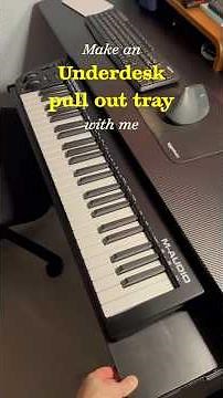 Make an underdesk pull-out tray with me #diy