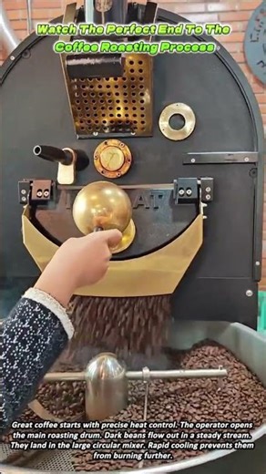 Watch The Perfect End To The Coffee Roasting Process