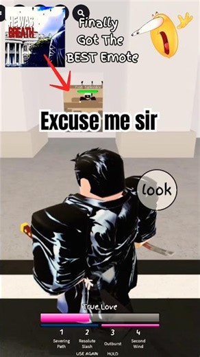 I Finally Got The EXCUSE ME SIR Emote #roblox #jjk #theboys