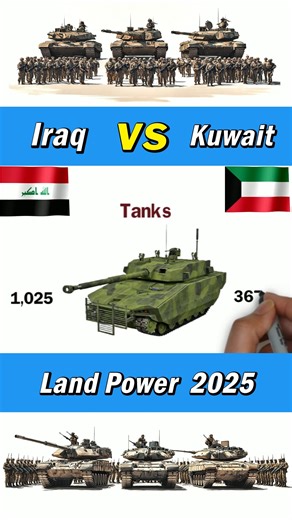 Iraq and Kuwait Land Force Power 2025 #iraq #kuwait #military | Defence Learning