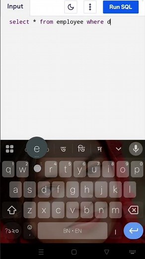 SQL 1.2 : select * from employee where department='IT'