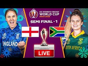 🔴 England W vs South Africa W Live | ICC Women's ODI World Cup 2025 | Semi Final 1 | Cricket 24 Game