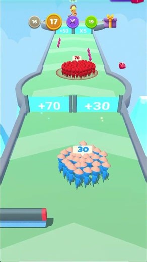 Crowd Runner level 17 #games #gameshorts #shortsfeed