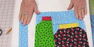 She Cuts Jar Shapes Out Of Fabrics With Bugs On It For A Fun And Easy Quilt. Watch!