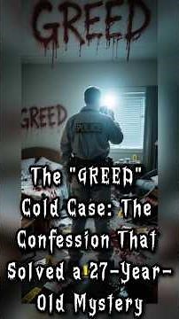 The "GREED" Cold Case: The Confession That Solved a 27-Year-Old Mystery