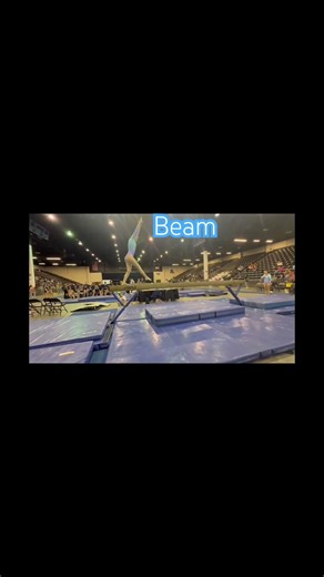 December 20th first beam routine as a level 7 #gymnast #shorts
