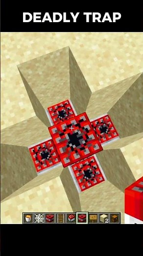 Minecraft Insane Desert Chest Trap 🔥 Nobody Will Survive This #shorts