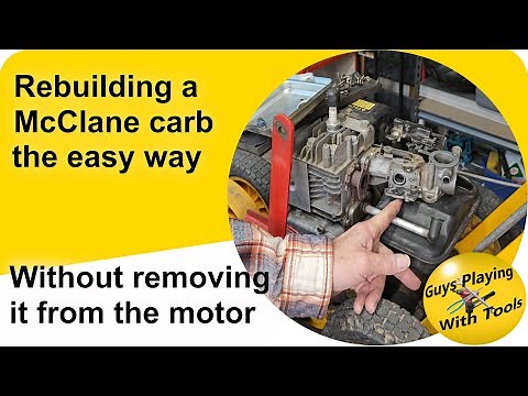 Mclane edger Carb rebuild - without removing the carb