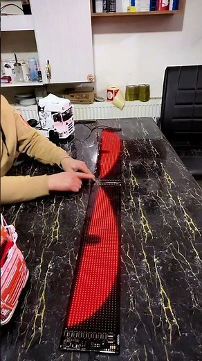 LED MATRIX PANEL #automobile #thetransitprodigy #ledlights #trucker #flexibleled #travel #led #edit