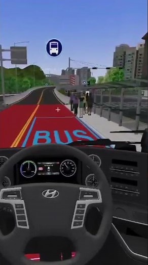 [OMSI 2] 시속 65km로 정류장을 통과하는 버스