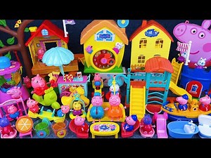 11 Minutes Satisfying with Unboxing Cute Peppa Pig Slide Playground Playset ASMR｜Review Toys