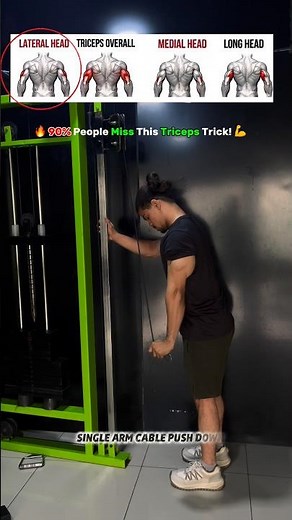 Best Triceps Exercise for Bigger Arms kui💪 | Lateral Head Focus