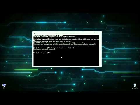 How to Setup a WiFi Hot-spot in Windows using CMD (Command Prompt)