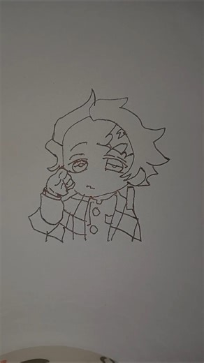 How to draw chibi Tanjiro#cute