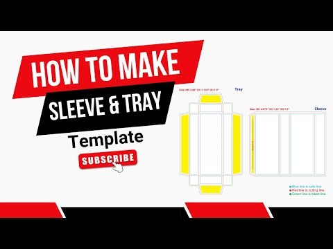 How to make Sleeve & Tray Box Template/Dieline in Illustrator