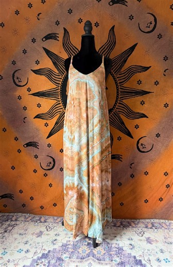 Desert Trip Slip-on Maxi Dress Size M (geode Ice Dye) - Etsy