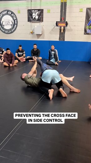 As a beginner in Jiu Jitsu, you spend a lot of time in bottom side control. Blocking the cross face will prevent your opponent from pinning you in side control. This is an easy way to get your opponent back in front of you where you can get to your preferred guard or back to your feet. #bjjtechnique #jiujitsutechnique #jiujitsuforeveryone #jiujitsuvideos #bjjlifestyle #bjjvideos #jiujitsuforlife | Riverfront Jiu Jitsu