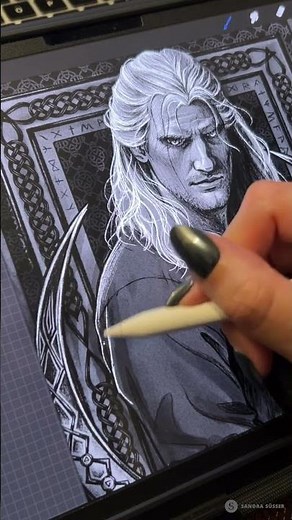 Making of Witcher Artwork »Blood & Steel« ⚔️ | Procreate Speedpaint