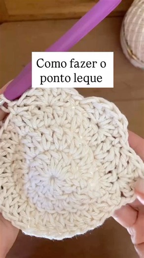 Como fazer o ponto leque no crochê! #crochet #crochemoderno #croche #crocheterie