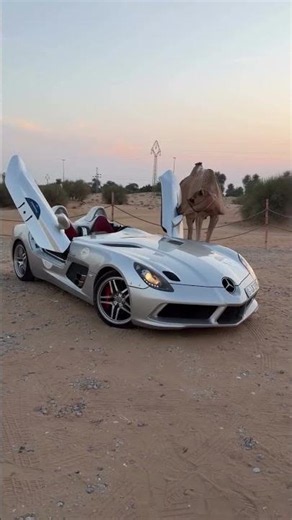 1 of 75 SLR MCLAREN STIRLING MOSS SPOTTED IN DUBAI #mercedesbenz #slrmclaren #hypercar #cartok #fyp