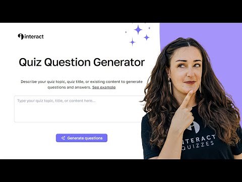 New AI Question Generator: Generate quiz questions with InteractAI