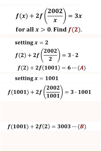 Find f(2) in functional equation