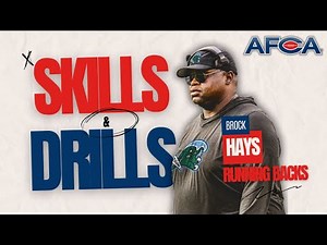 Running Back Skills & Drills - Brock Hays, Tulane | Feet & Hand Placement