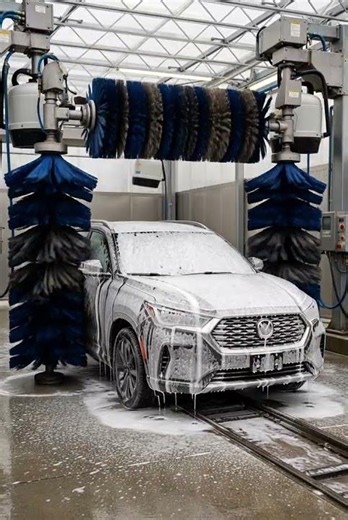 How Does an Automatic Car Wash Work? 🚗🫧 #shorts