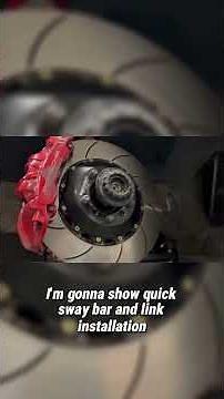 The correct way to install the front sway bar end