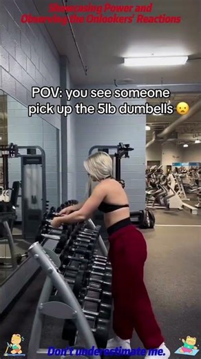 The girl lifted the heavy object, and the boy looked surprised#coreworkout #coreexercises