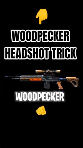 How To Hit 100% Accurate Woodpecker Headshots 😱 | Free Fire Pro Trick #freefire#shorts