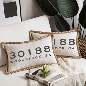 Custom Zip Code Pillow (insert Included) - Etsy
