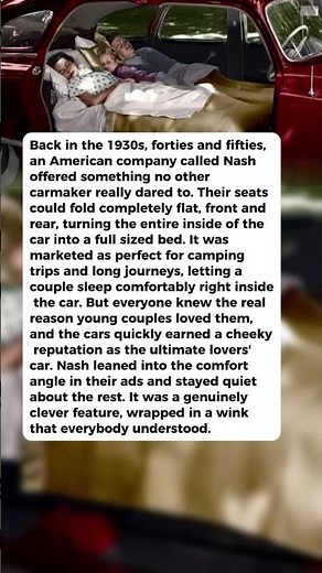 Nash Built Cars Whose Seats Folded Flat Into a Full Bed