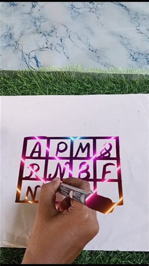 A, B, N, P, R, ❤️#shorts #viral #name #calligraphy @Shenaazbycallgraphy