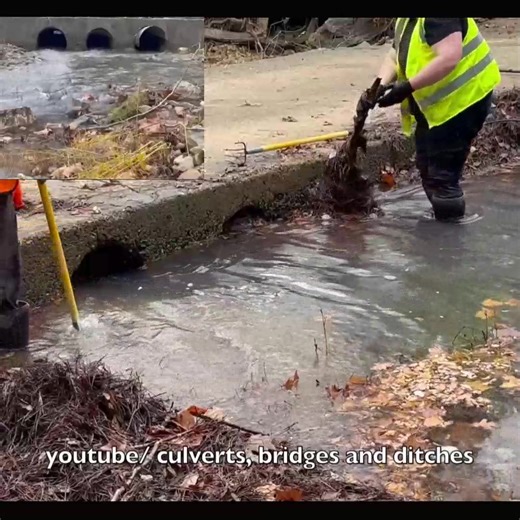 29K views · 429 reactions | Part 3 Unclogging culverts from leaf fall | Culverts, bridges and ditches oh my | Facebook