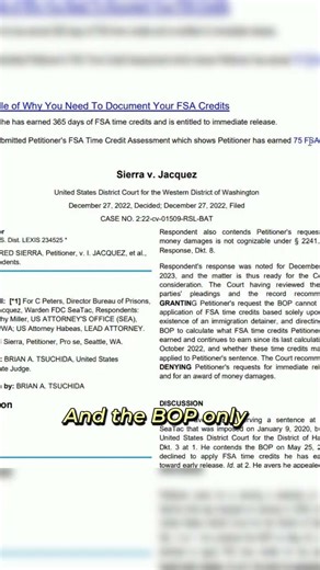 Document Your First Step Act Classes Taken, and Credits