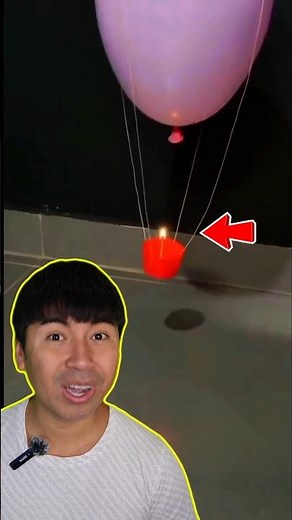 I made my own hot air balloon | I saw it on the internet 😅