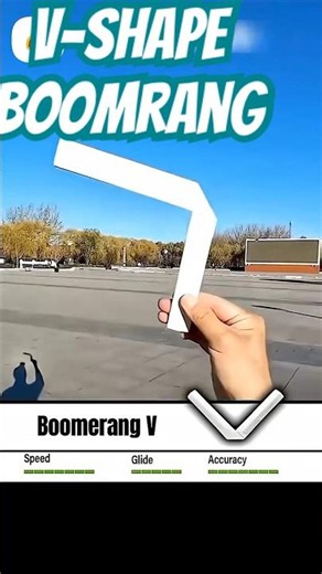 How to make homemade origami jet paper V-shape boomrang #diy #paper #origami #craft #shorts
